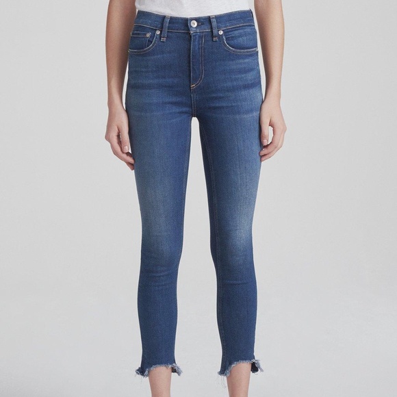 Rag & Bone ‘The Lenox’ High-Rise Skinny Ankle Jeans - Picture 1 of 9